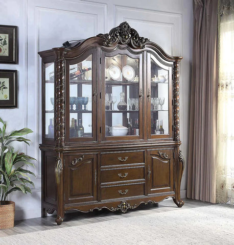 Devayne Dark Walnut Finish Hutch & Buffet Model DN01365 By ACME Furniture