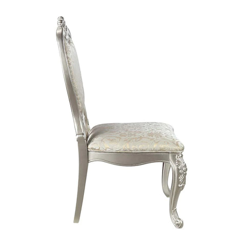 Bently Fabric & Champagne Finish Side Chair Model DN01369 By ACME Furniture