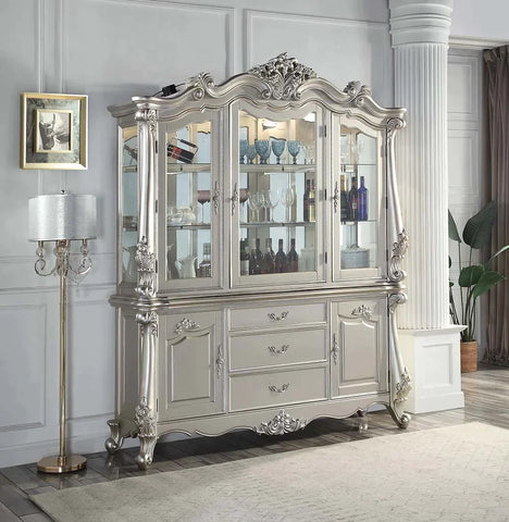 Bently Champagne Finish Hutch & Buffet Model DN01371 By ACME Furniture