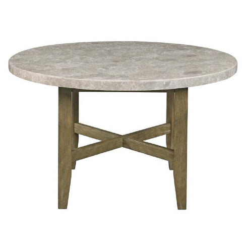 ACME Karsen Marble Top & Rustic Oak Finish Karsen Dining Table Model DN01449