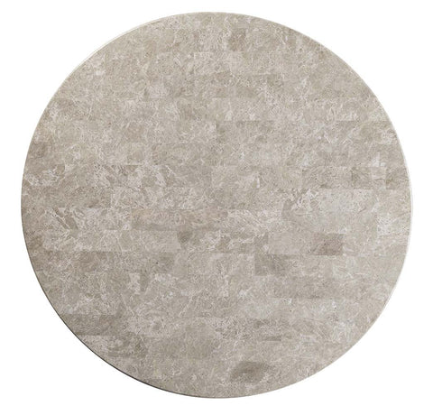 ACME Karsen Marble Top & Rustic Oak Finish Karsen Dining Table Model DN01449