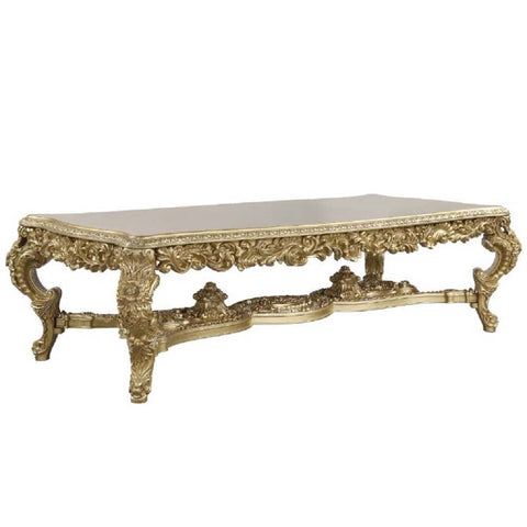 ACME Bernadette Gold Finish Bernadette Dining Table Model DN01470