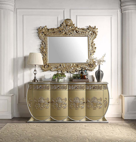 ACME Bernadette Gold Finish Bernadette Server Model DN01473