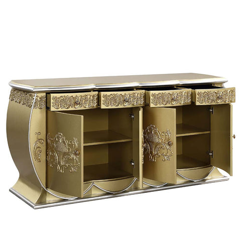 ACME Bernadette Gold Finish Bernadette Server Model DN01473