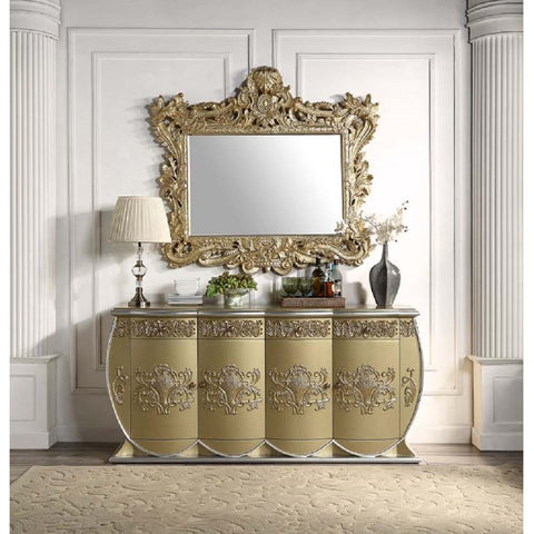 ACME Bernadette Gold Finish Bernadette Server Model DN01473