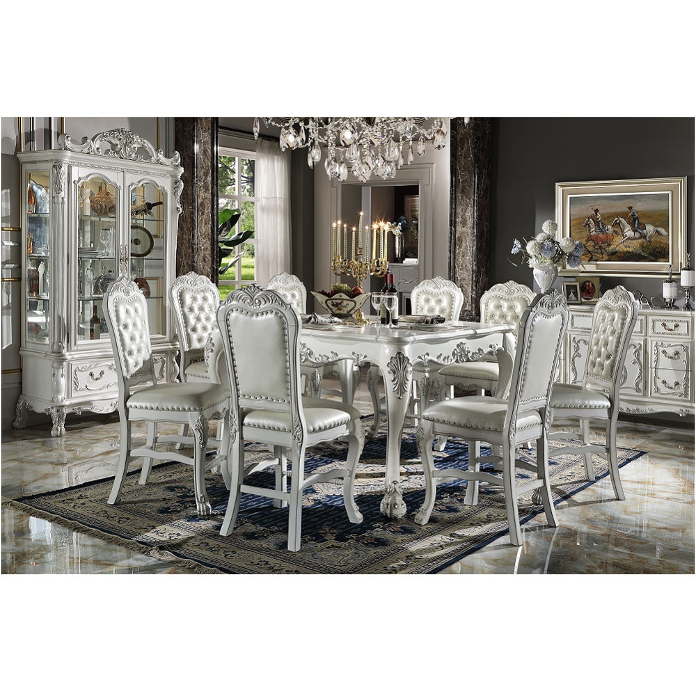 ACME Dresden Bone White Finish Dresden  Counter Height Table Model DN01705