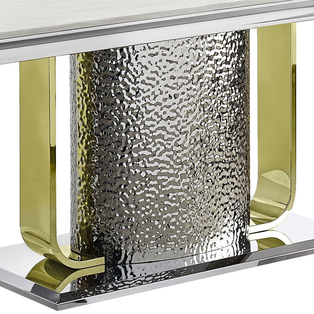 Fadri Dining Table W/Engineering Stone Top & Pedestal Base