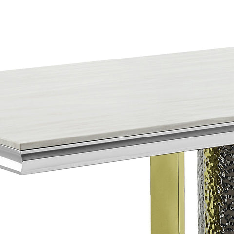 Fadri Dining Table W/Engineering Stone Top & Pedestal Base