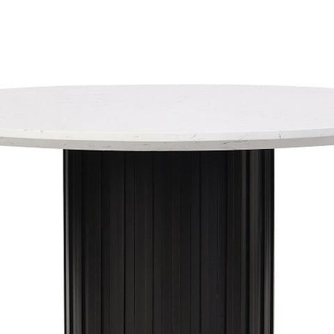 Jaramillo Round Dining Table W/Engineered Marble Top
