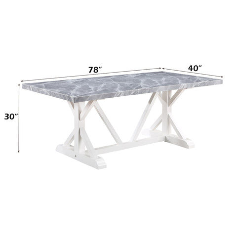 Hollyn Dining Table W/Engineered Stone Top