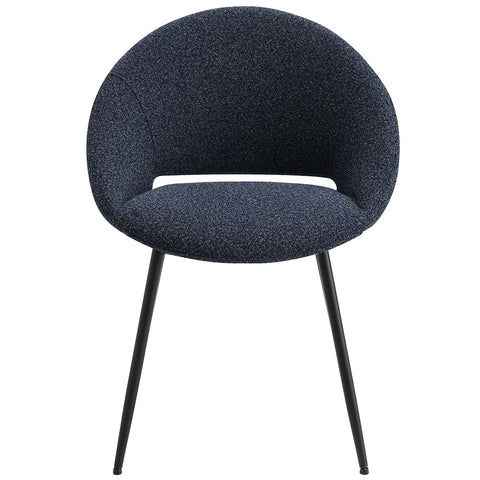 ACME Klaus Navy Boucle Black Side Chair (Set-2) Model DN03047