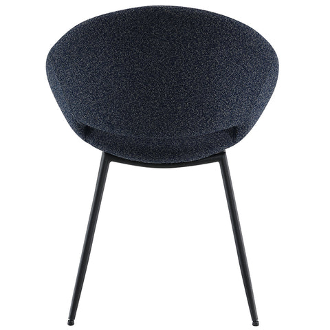 ACME Klaus Navy Boucle Black Side Chair (Set-2) Model DN03047