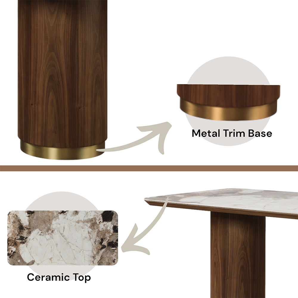 Willene Dining Table W/Ceramic Top