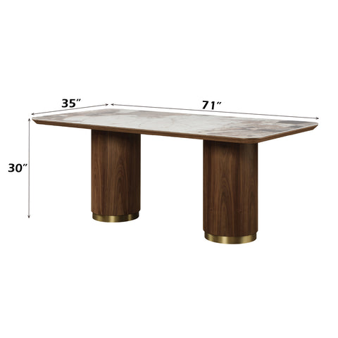 Willene Dining Table W/Ceramic Top