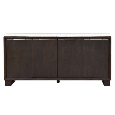 ACME Edwyn Natural Marble Top Espresso Server with Natural Marble Top Model DN03198