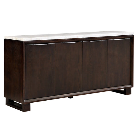 ACME Edwyn Natural Marble Top Espresso Server with Natural Marble Top Model DN03198