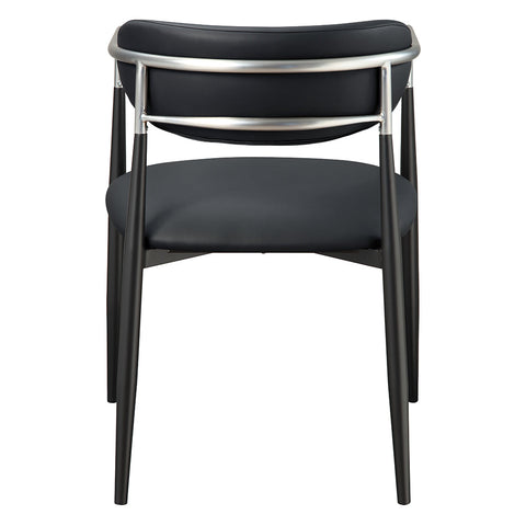 ACME Jaramillo Black Synthetic Leather Arm Chair (Set-2) Model DN03467