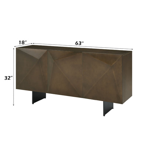 ACME Malika Ceramic Top Copper Cross Brushed Server Model DN03597