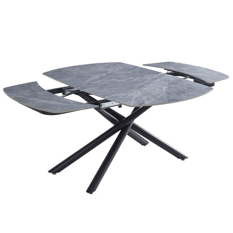 ACME Hester Ceramic Top Black Dining Table Model DN03685