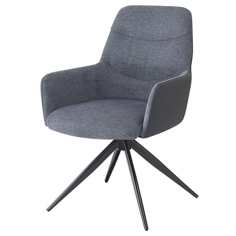 ACME Hester Gray Fabric Arm Chair (Set-2) Model DN03687