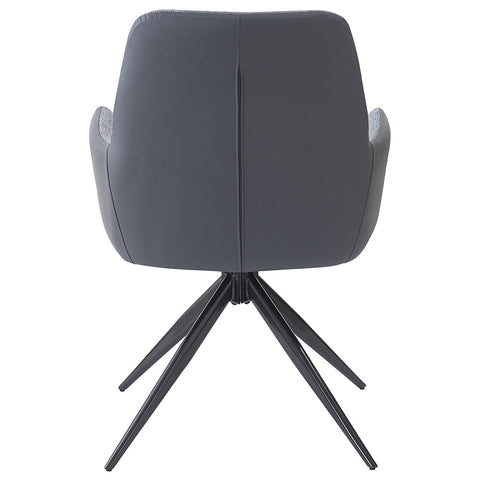 ACME Hester Gray Fabric Arm Chair (Set-2) Model DN03687