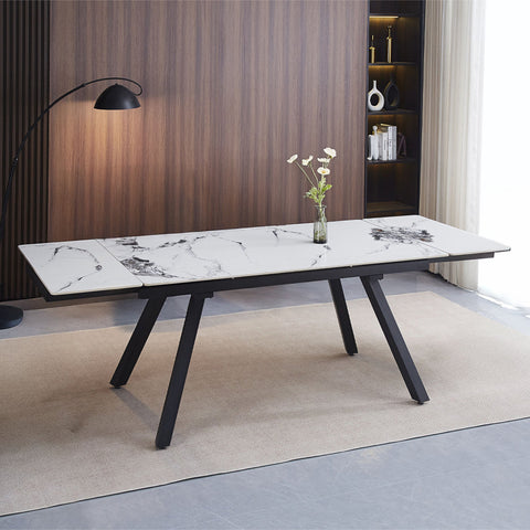 ACME Damita Ceramic Top Black Dining Table Model DN03735