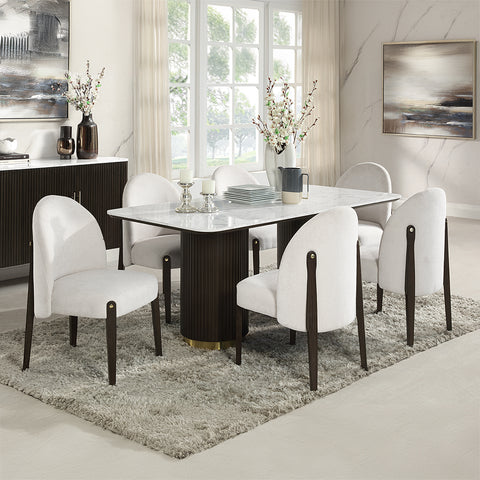 Clayten Dining Table w/Marble Top