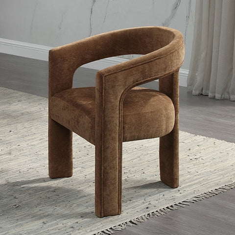 ACME Leonardo Brown Linen Arm Chair (Set-2) Model DN04016