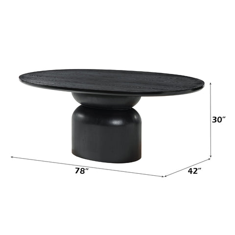 ACME Marioly Ash Black Dining Table Model DN04065