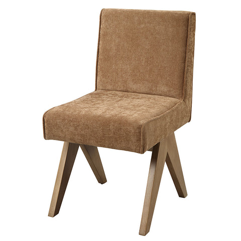 ACME Zoey Chocolate Chenille Oak Side Chair (Set-2) Model DN04076