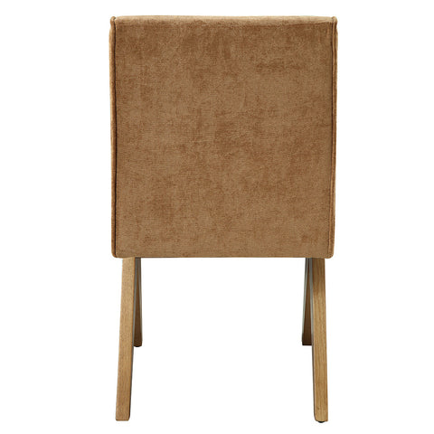 ACME Zoey Chocolate Chenille Oak Side Chair (Set-2) Model DN04076