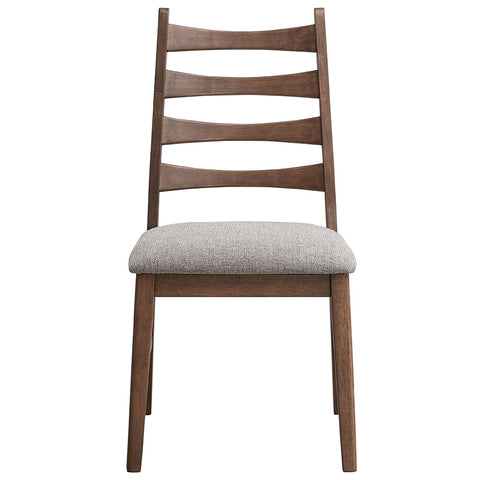 ACME Mayah Gray Linen Walnut Side Chair (Set-2) Model DN04171