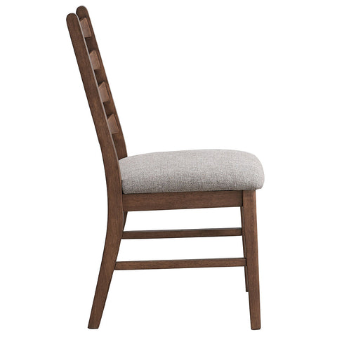 ACME Mayah Gray Linen Walnut Side Chair (Set-2) Model DN04171
