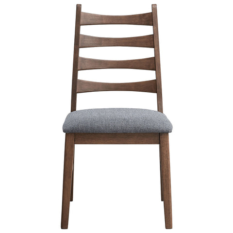 ACME Mayah Dark Gray Linen Walnut Side Chair (Set-2) Model DN04172