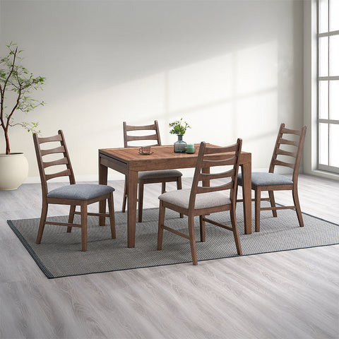 ACME Mayah Dark Gray Linen Walnut Side Chair (Set-2) Model DN04172