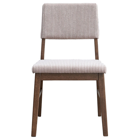 ACME Seda Dusty Mauve Corduroy Walnut Side Chair (Set-2) Model DN04191