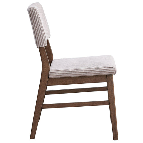 ACME Seda Dusty Mauve Corduroy Walnut Side Chair (Set-2) Model DN04191
