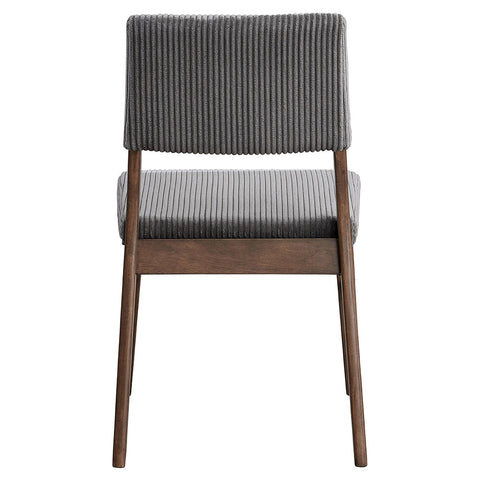 ACME Seda Gray Corduroy Walnut Side Chair (Set-2) Model DN04192