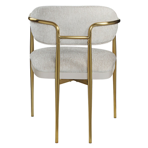 ACME Zayn Beige Chenille Gold Arm Chair (Set-2) Model DN04206
