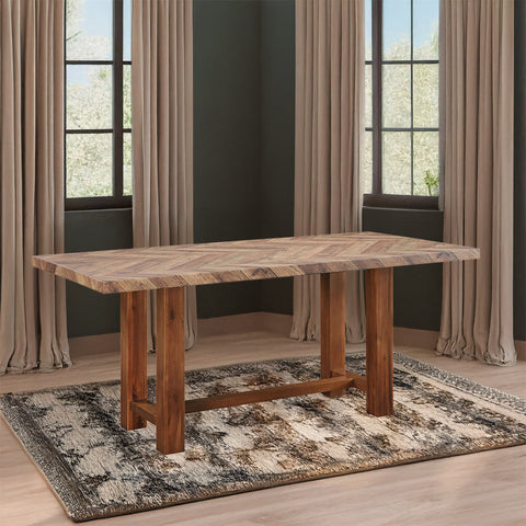 ACME Gilsea Brown Dining Table Model DN04395