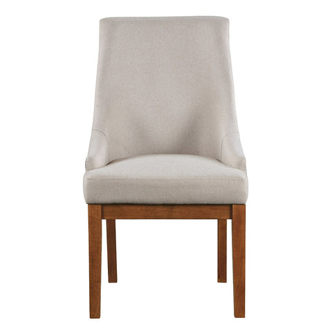 ACME Gilsea Fabric Brown Synthetic Leather Brown Side Chair (Set-2) Model DN04396