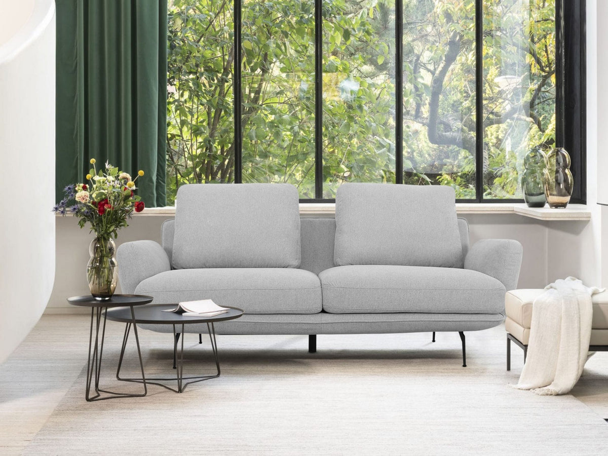 Divani Casa Dolly Modern Light Grey Fabric Sofa Model VGKNK8558-LGRY-S