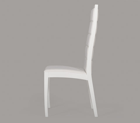 Donna Contemporary White Leatherette Dining Chair (Set of 2) By VIG Furniture