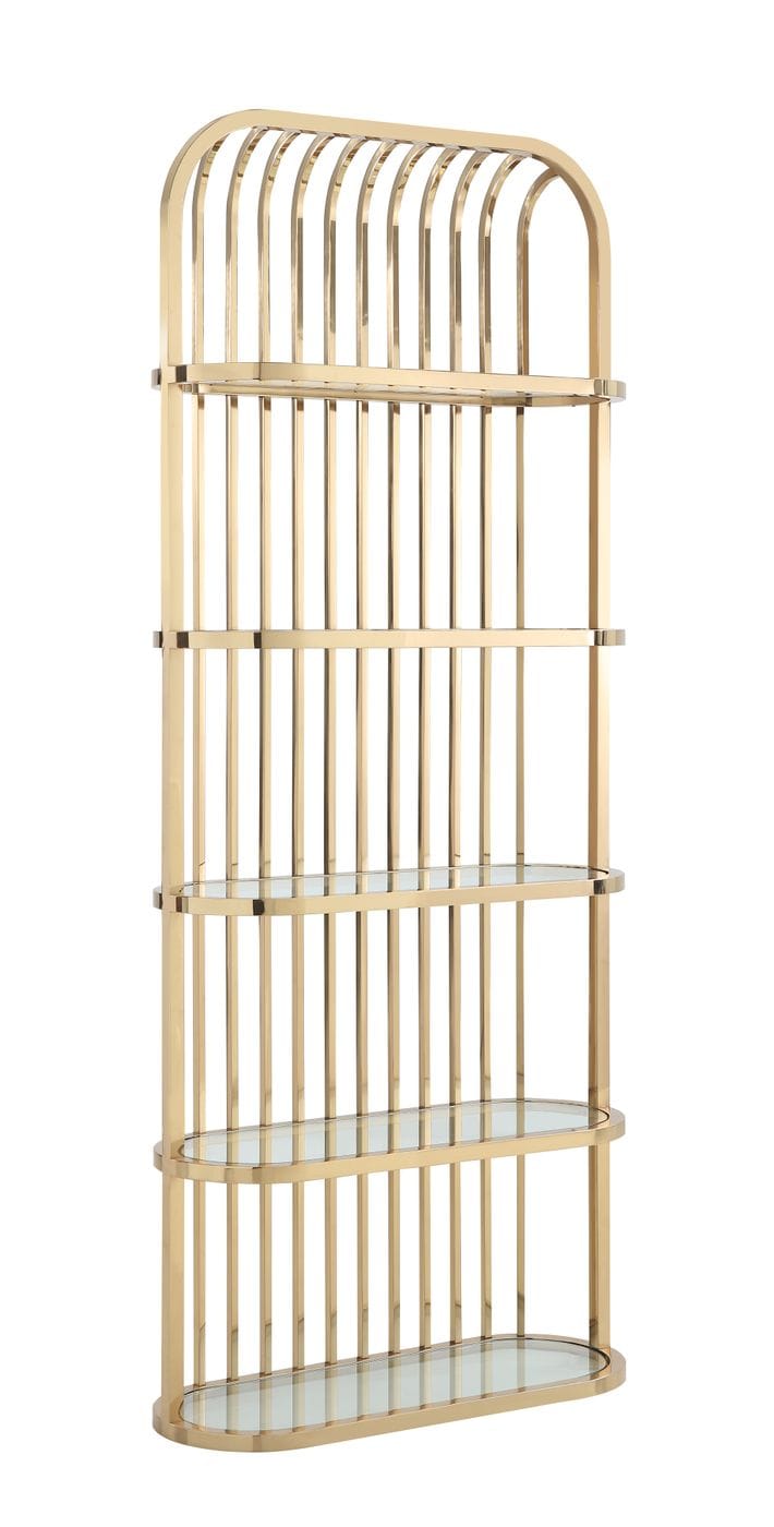 Modrest Doral Clear Glass & Gold Shelf Model VGZAZWJ118-GLD