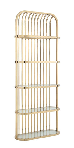 Modrest Doral Clear Glass & Gold Shelf Model VGZAZWJ118-GLD