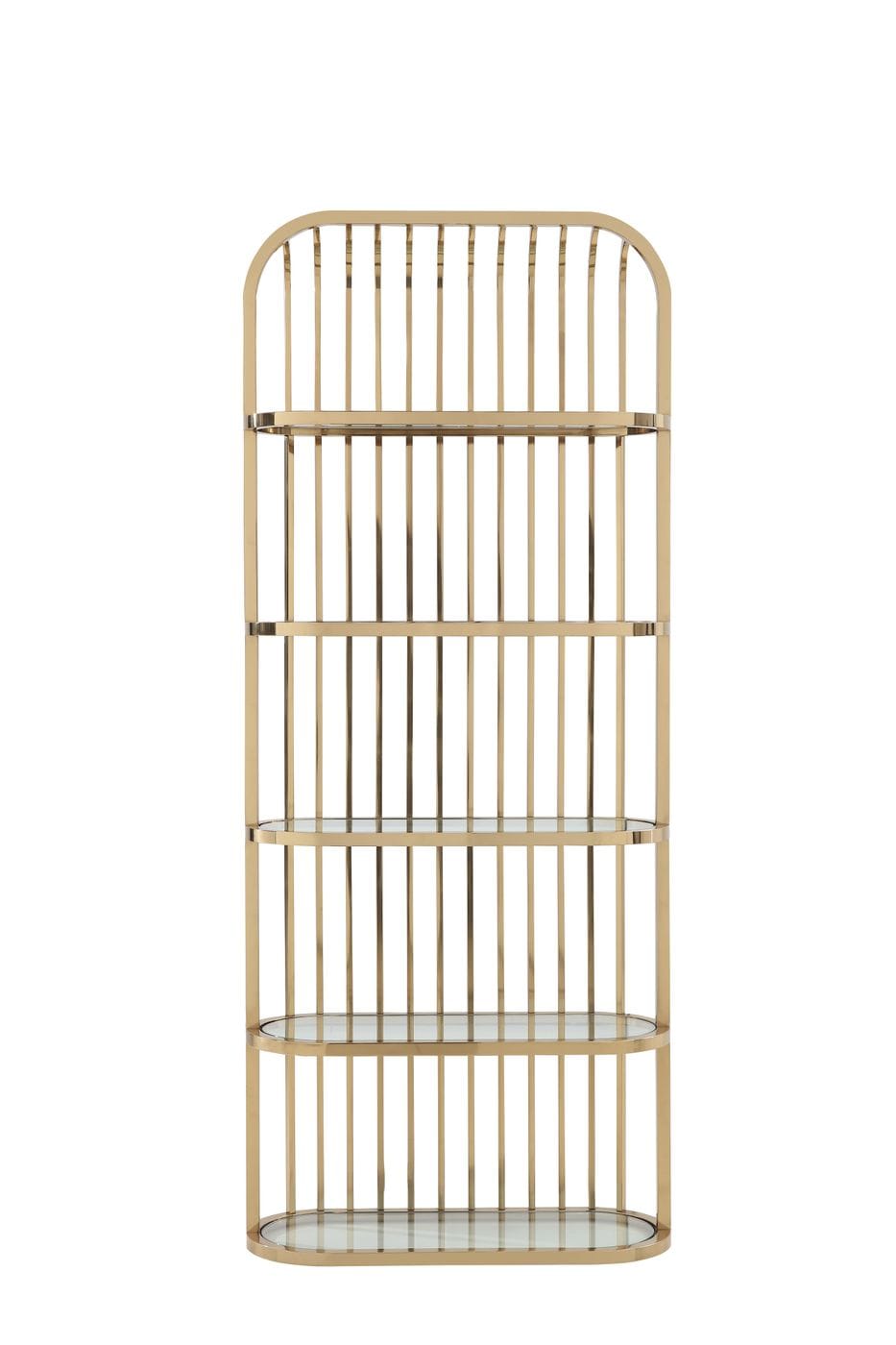 Modrest Doral Clear Glass & Gold Shelf Model VGZAZWJ118-GLD