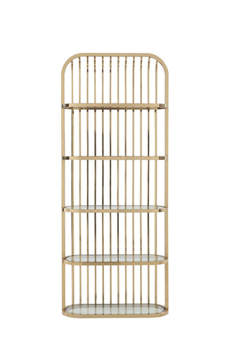 Modrest Doral Clear Glass & Gold Shelf Model VGZAZWJ118-GLD