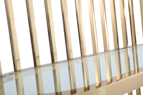 Modrest Doral Clear Glass & Gold Shelf Model VGZAZWJ118-GLD