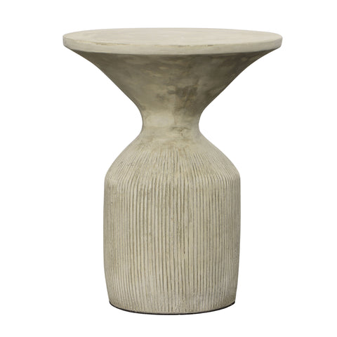 Palaio Grey Concrete Finish Outdoor Side Table