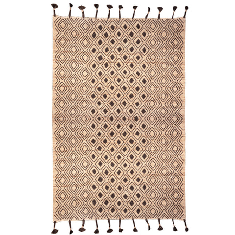 Essel Natural and Black Rug